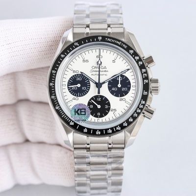 Omega Speedmaster Stainless Steel 42MM 1863 Movement Chrnograph White Watch